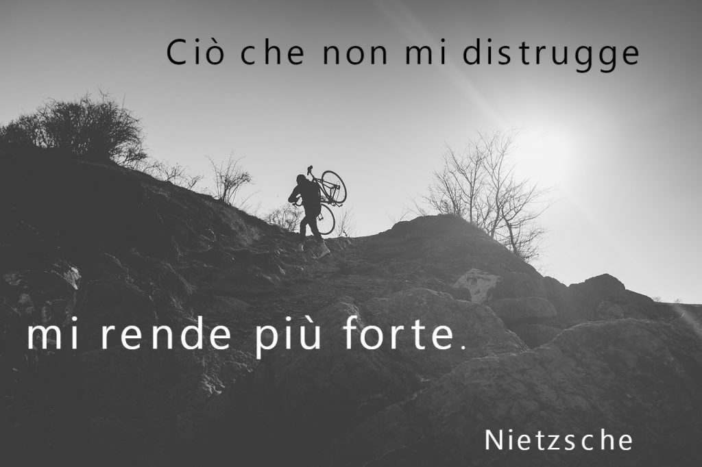 Ciò che non mi distrugge mi rende più forte. Nietzsche