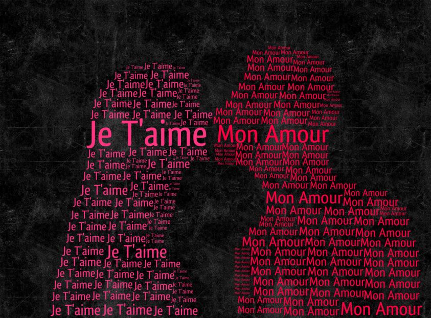 je t'aime mon amour