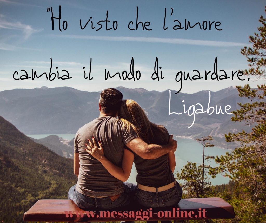 Luciano Ligabue:"Ho visto che l'amore cambia il modo di guardare".